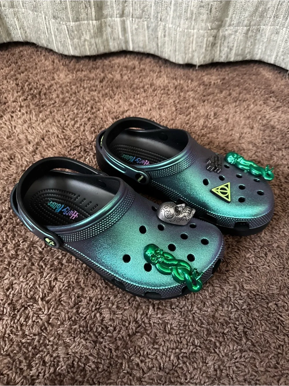 Harry Potter -Dark Arts Metallic Green Crocs